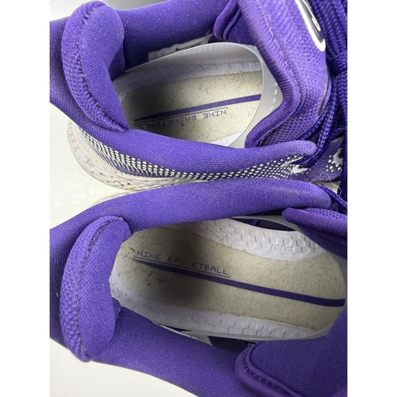 Nike Zoom Basketball Court Low Ankle Shoes Men\'s Size 8 Purple White Silver main image 15